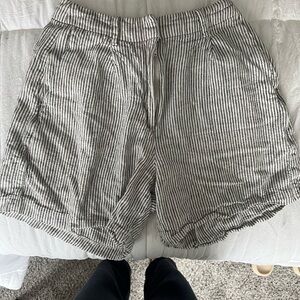 Old Navy Black and White Bermuda Shorts